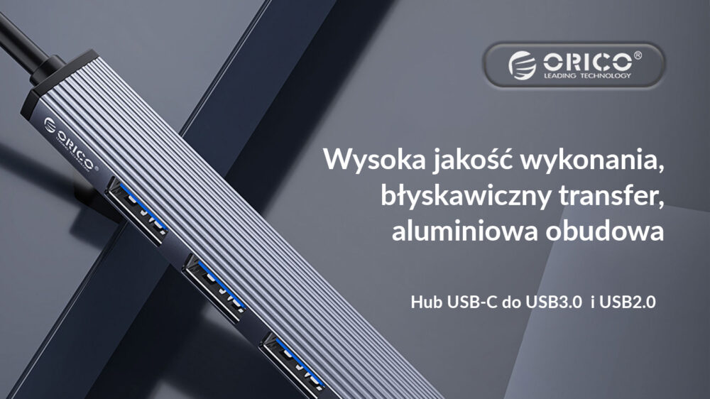 Hub Orico AH-13.19 hub usb-c aluminiowy 33.0