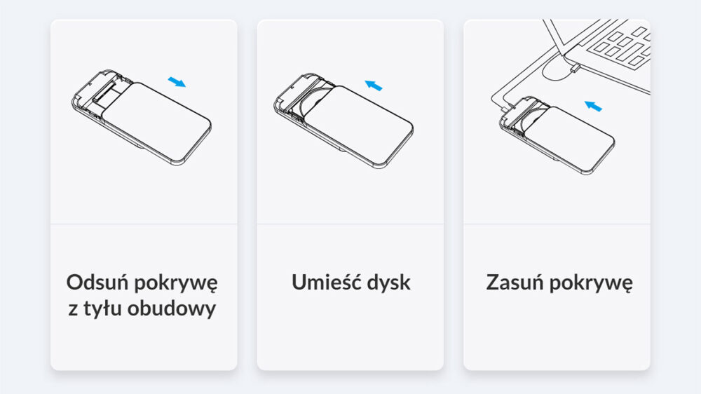25PW1-U3-BK-EP.PTPOZIOM3 Montaż w trzech krokach